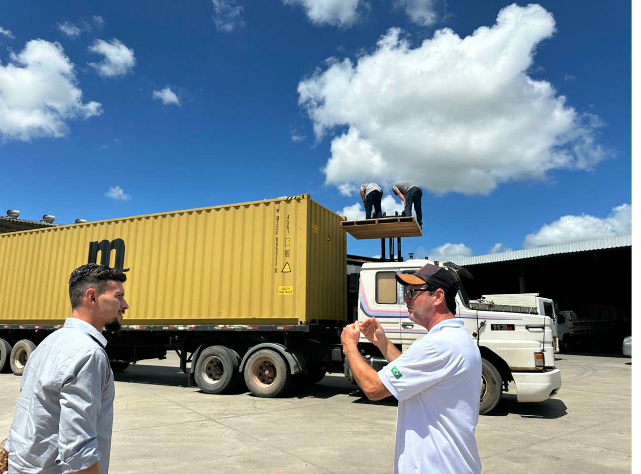 Container Operations at Brazilian Coffee Export Facility